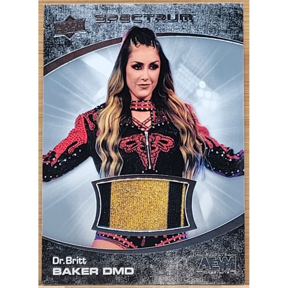 2021 UPPER DECK‎ AEW SPECTRUM DR. BRITT BAKER DMD STEELERS MULTI COLORED RELIC